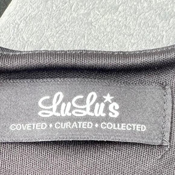 LuLu’s 2 piece cami top & skirt. Black size M - Picture 10 of 12